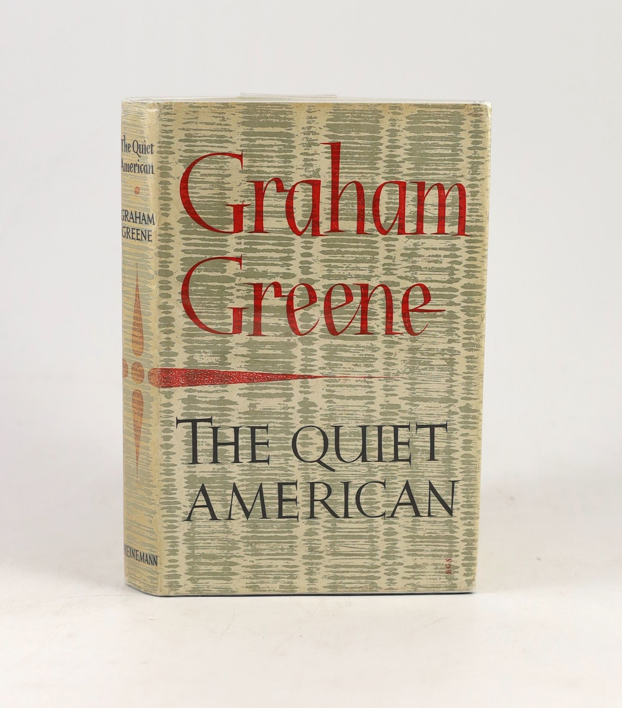 Greene, Graham - The Quiet American, 1st ed. original cloth with unclipped d/j. 8vo. William Heinemann Ltd, London, 1955.